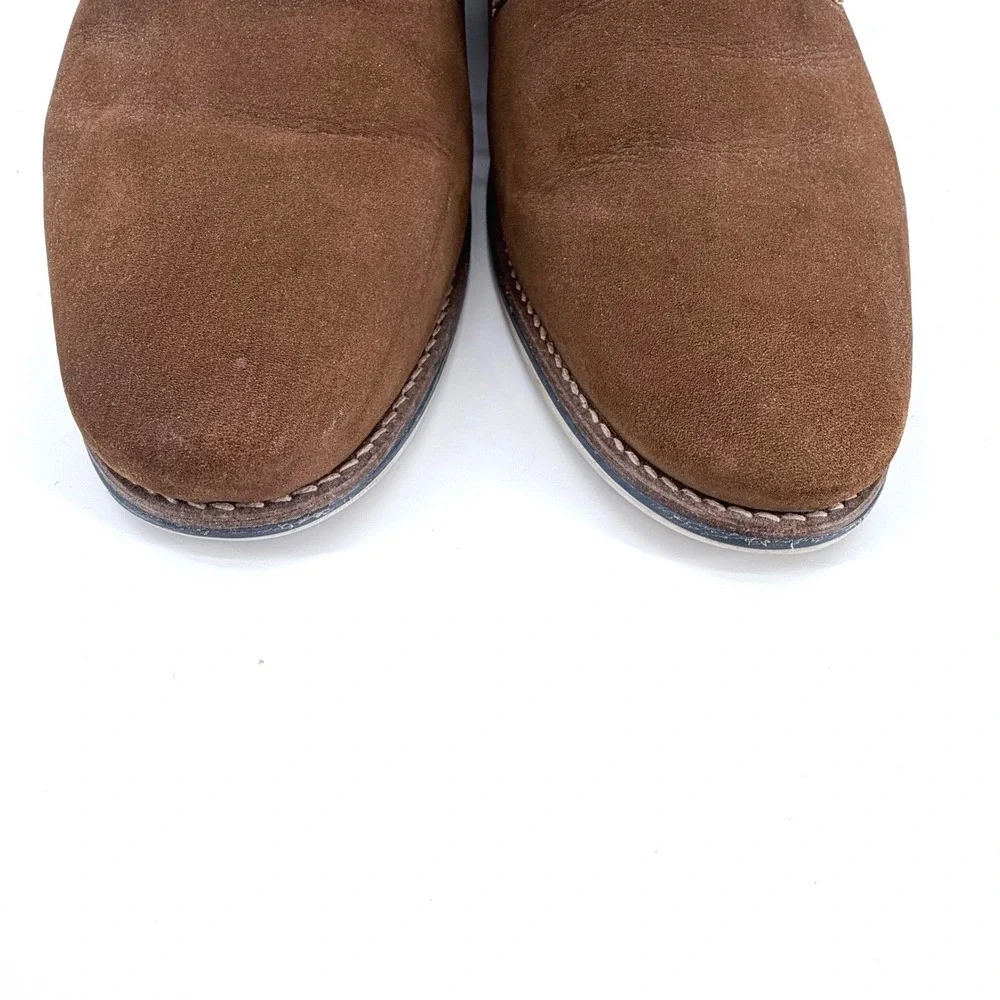 1901 Derby Shoes Mens 10M Brown Leather Suede Finish M08718 Brazil Dress Casual
